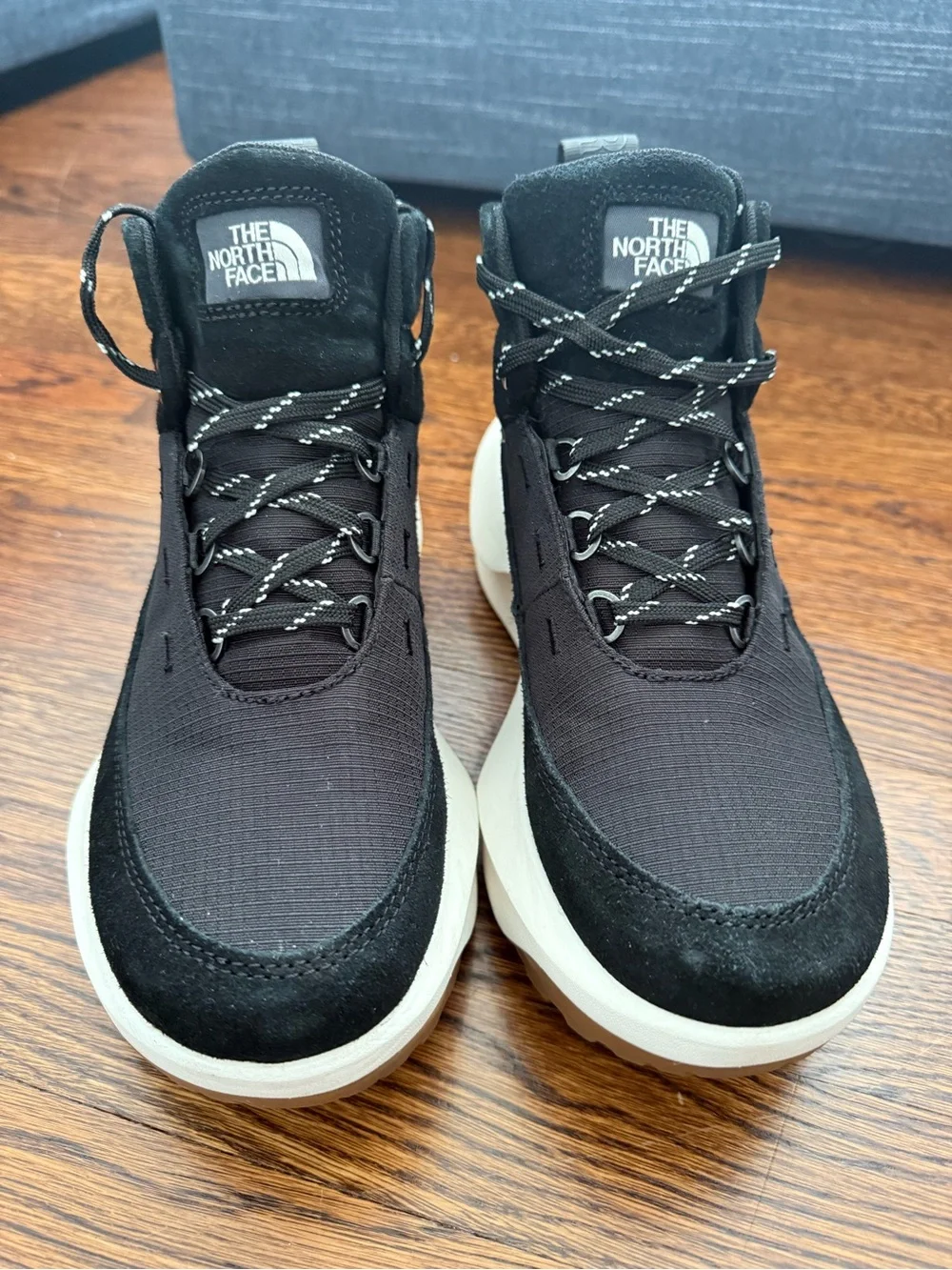 The North Face Men's Black and White Trail-Ready Hiking Boots